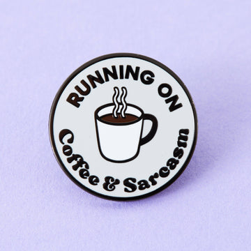 Punky Pins Coffee & Sarcasm Enamel Pin