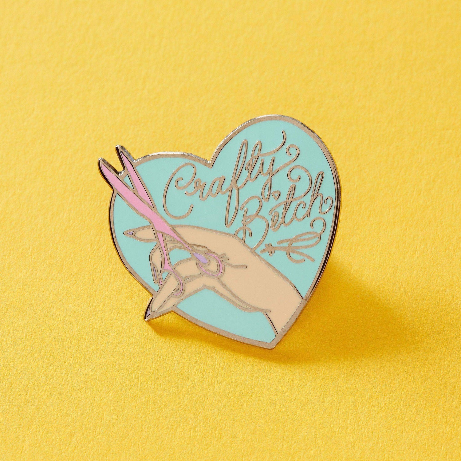 Punky Pins Crafty Bitch Enamel Pin