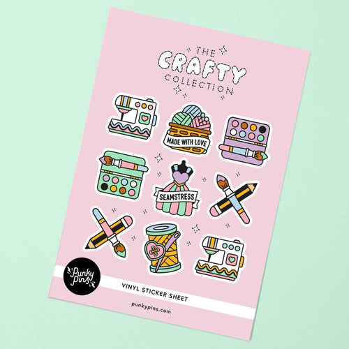 Crafty Collection A5 Vinyl Sticker Sheet