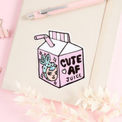 Punky Pins Cute AF Juice Vinyl Sticker