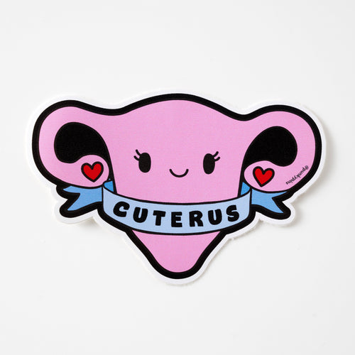 Punky Pins Cuterus Uterus Vinyl Sticker