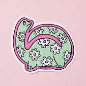 Punky Pins Daisy Print Dinosaur Vinyl Sticker