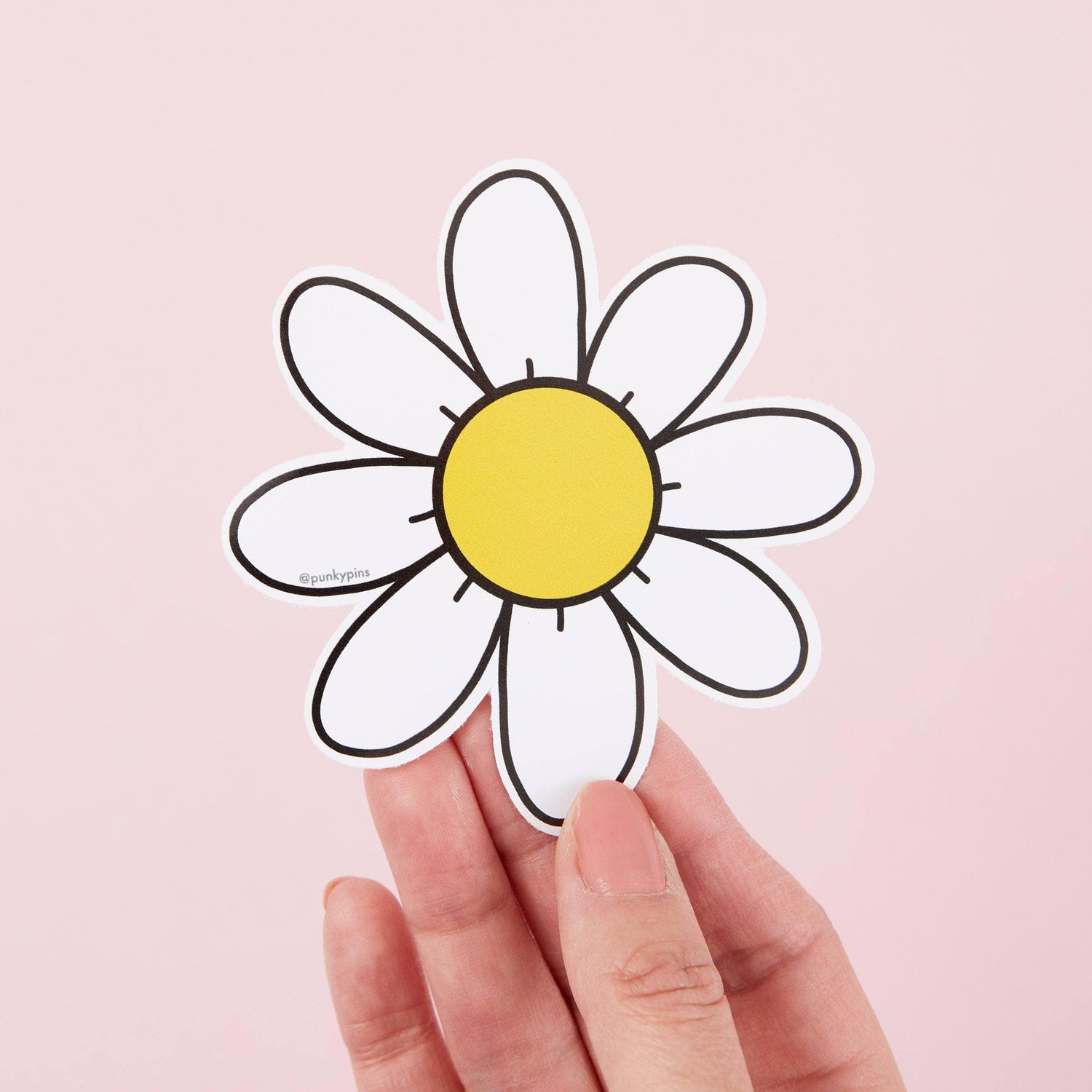 Punky Pins Daisy Vinyl Sticker