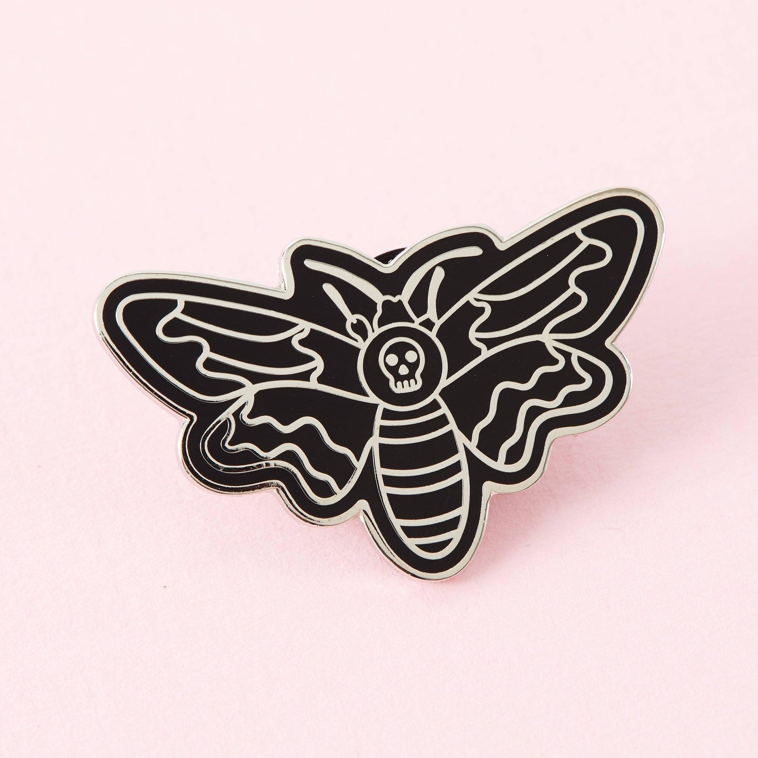 Punky Pins Death Head Moth Enamel Pin