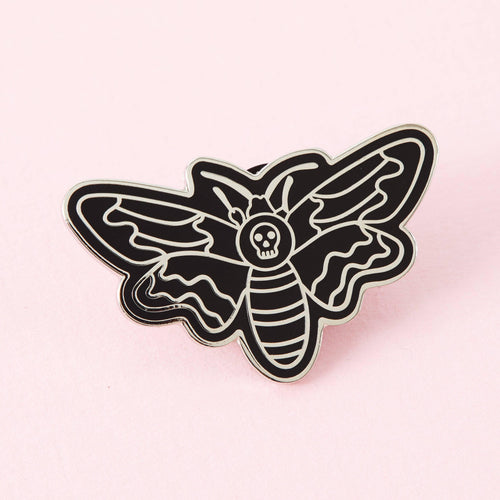 Death Head Moth Enamel Pin