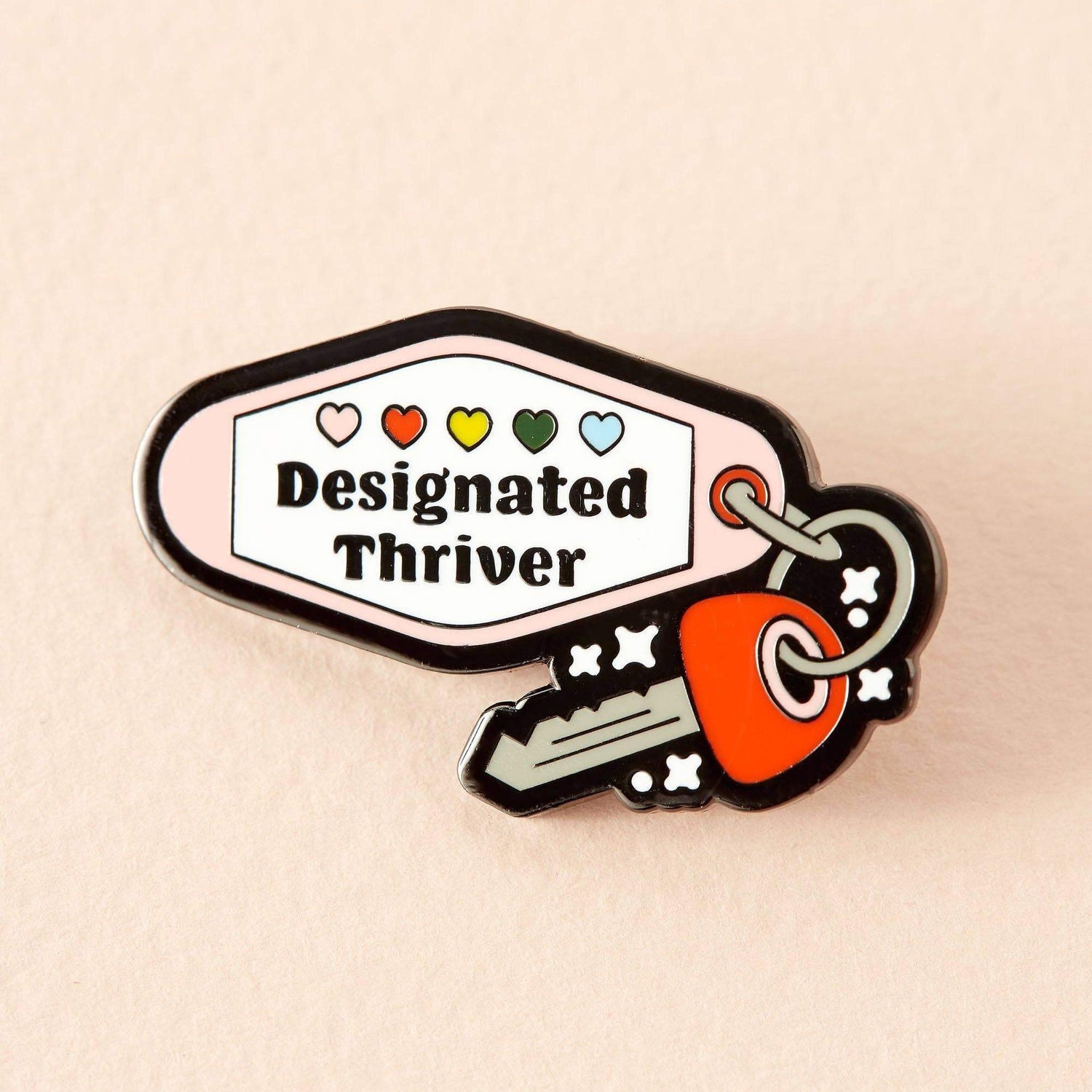 Punky Pins Designated Thriver Enamel Pin