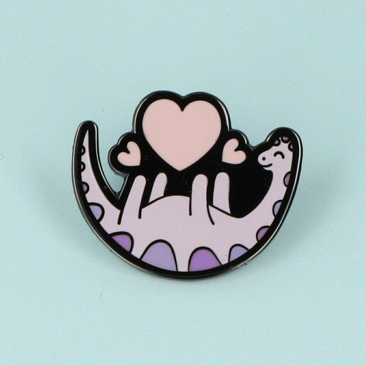 Punky Pins Dinosaur Love Enamel Pin