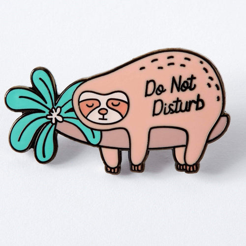 Do Not Disturb Sloth Enamel Pin