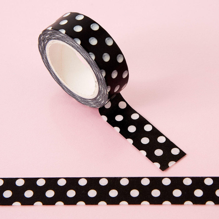 Punky Pins Dots Black Washi Tape