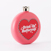 Punky Pins Drink Up Buttercup Hip Flask