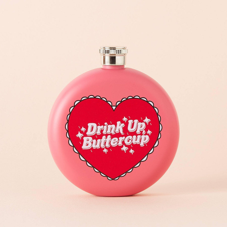 Punky Pins Drink Up Buttercup Hip Flask