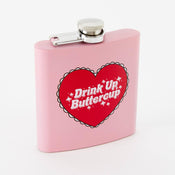 Punky Pins Drink up Buttercup Hip Flask - Light Pink