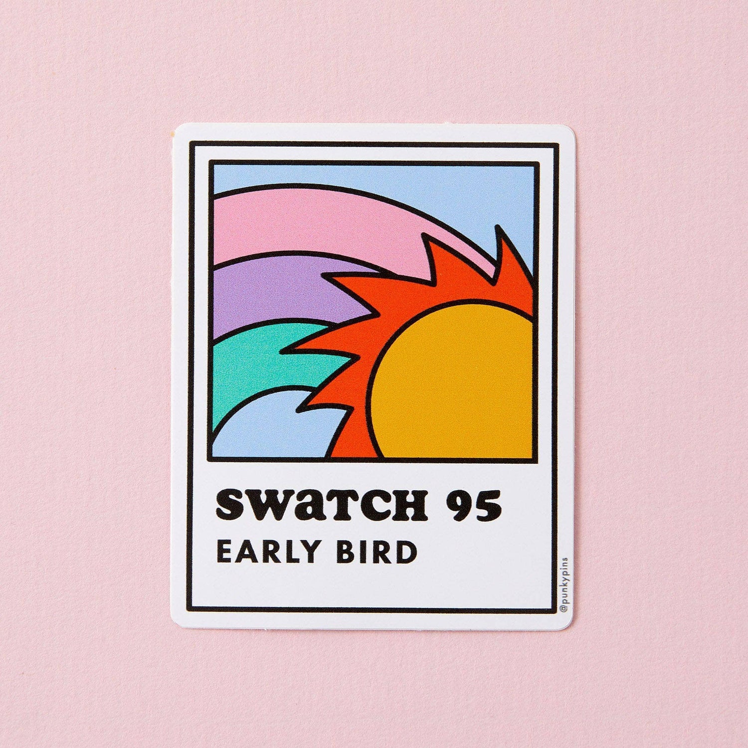 Punky Pins Early Bird Swatch Vinyl Sticker