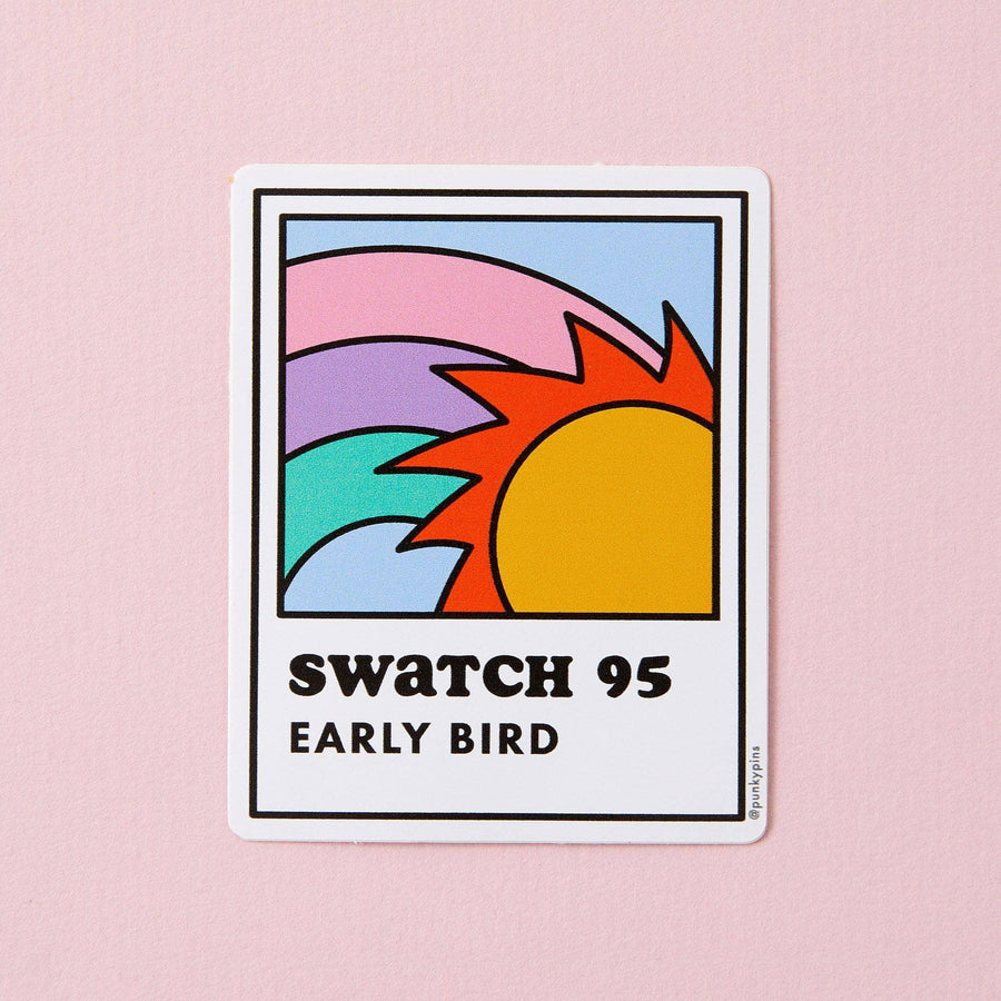 Punky Pins Early Bird Swatch Vinyl Sticker
