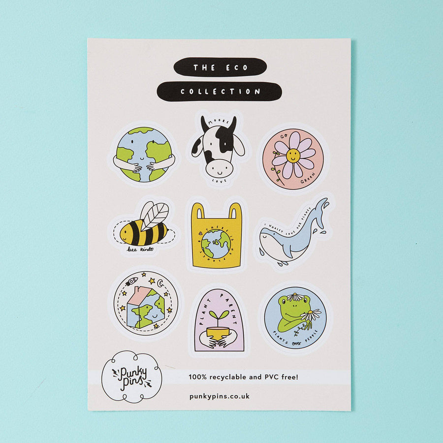 Punky Pins Earth Friends Eco Paper Sticker Sheet