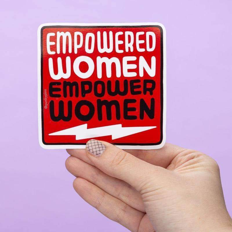 Punky Pins Empowered Women Empower Women Large Vinyl Sticker