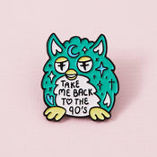 Punky Pins Evil Nostalgic Furby Enamel Pin