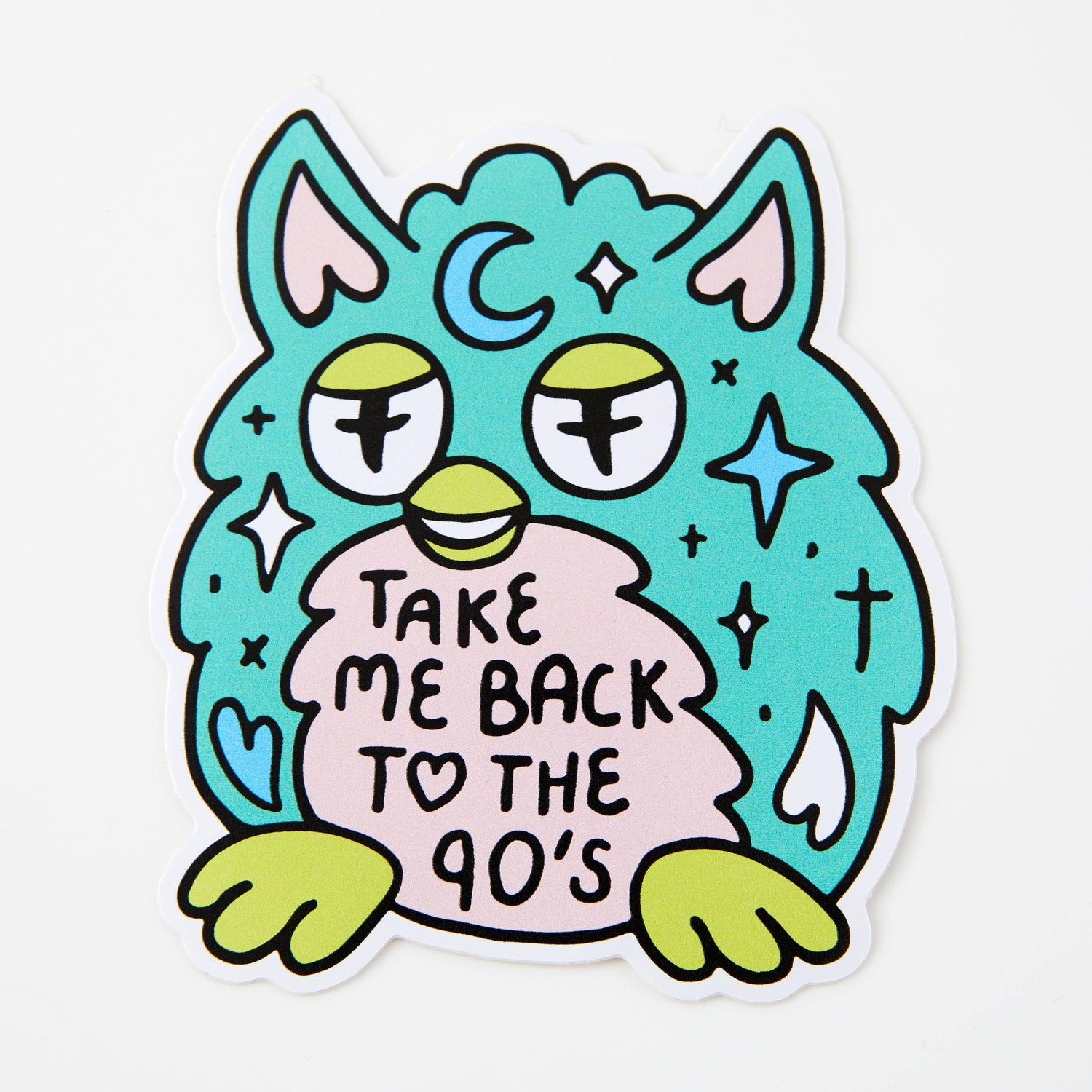 Punky Pins Evil Nostalgic Furby Vinyl Sticker