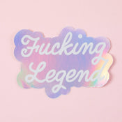 Punky Pins F*cking Legend Holographic Sticker