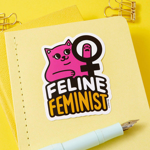 Feline Feminist Soft Vinyl Sticker