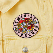 Punky Pins Feminist Forever Embroidered Iron On Patch