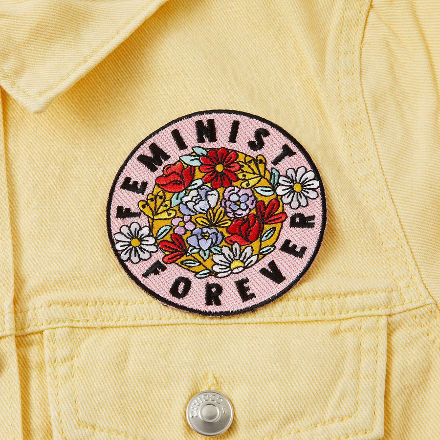 Punky Pins Feminist Forever Embroidered Iron On Patch