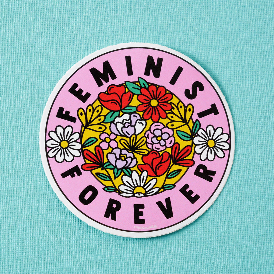 Punky Pins Feminist Forever Vinyl Sticker