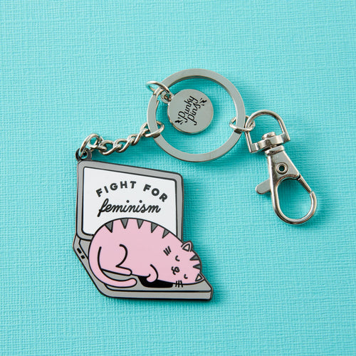 Fight For Feminism Hard Enamel Keyring