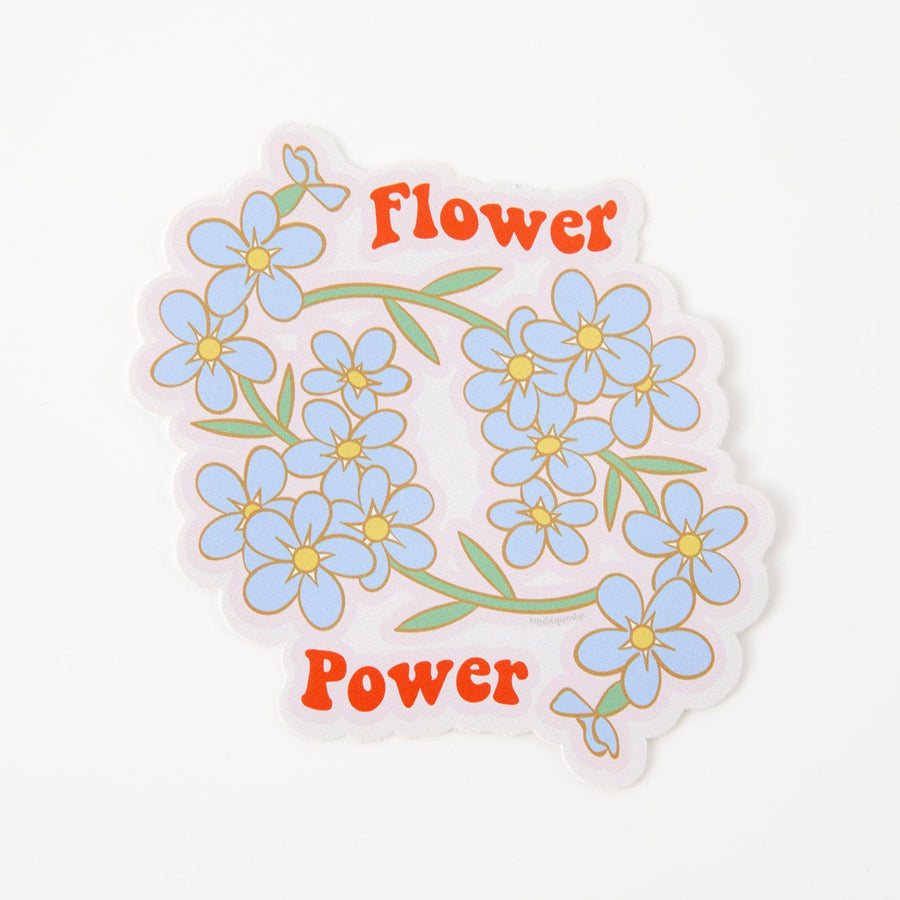 Punky Pins Flower Power Vinyl Sticker
