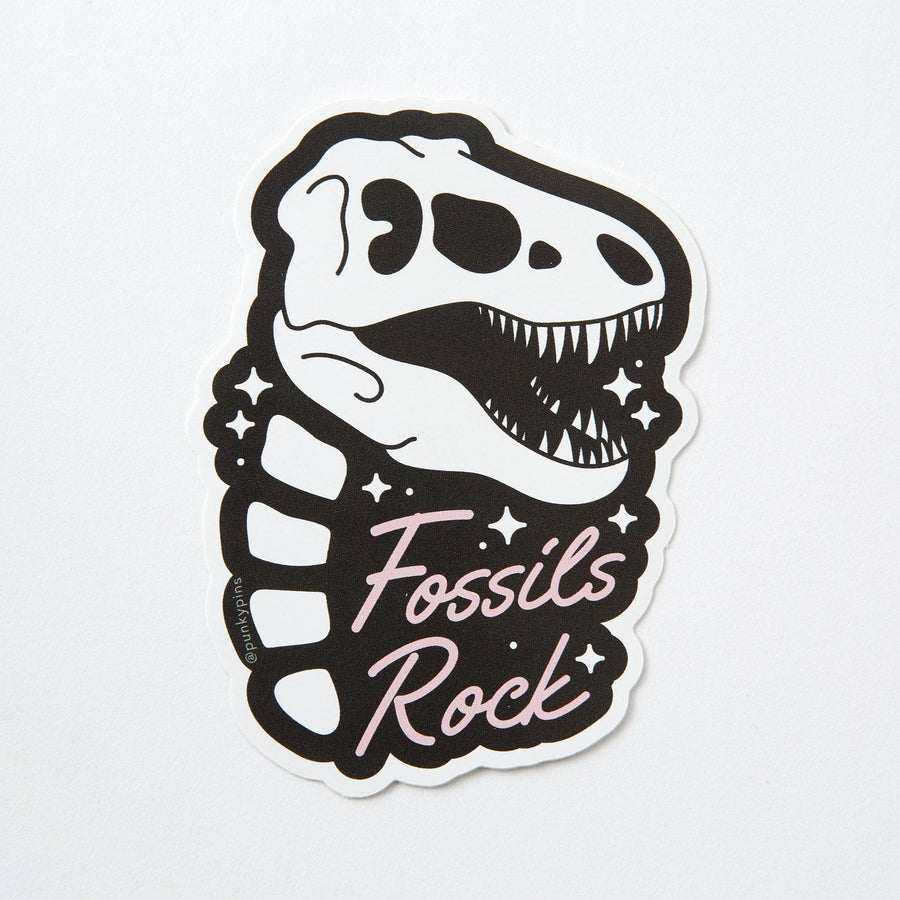 Fossils Rock Large Vinyl Sticker