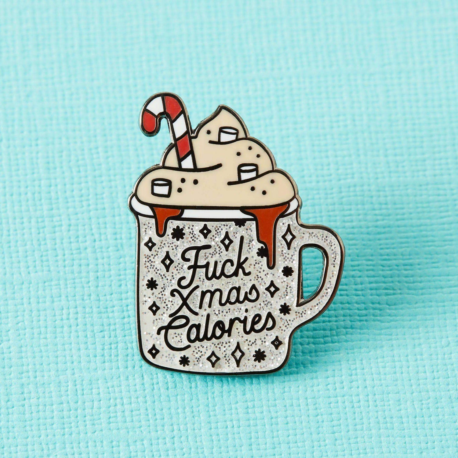 Punky Pins Fuck Christmas Calories Enamel Pin