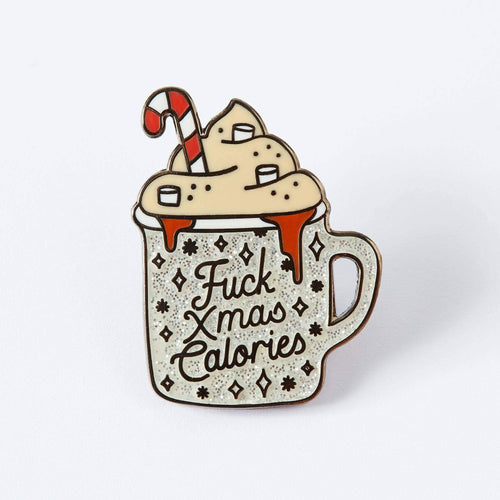 Punky Pins Fuck Christmas Calories Enamel Pin