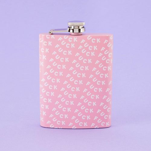 Fuck Hip Flask - Light Pink