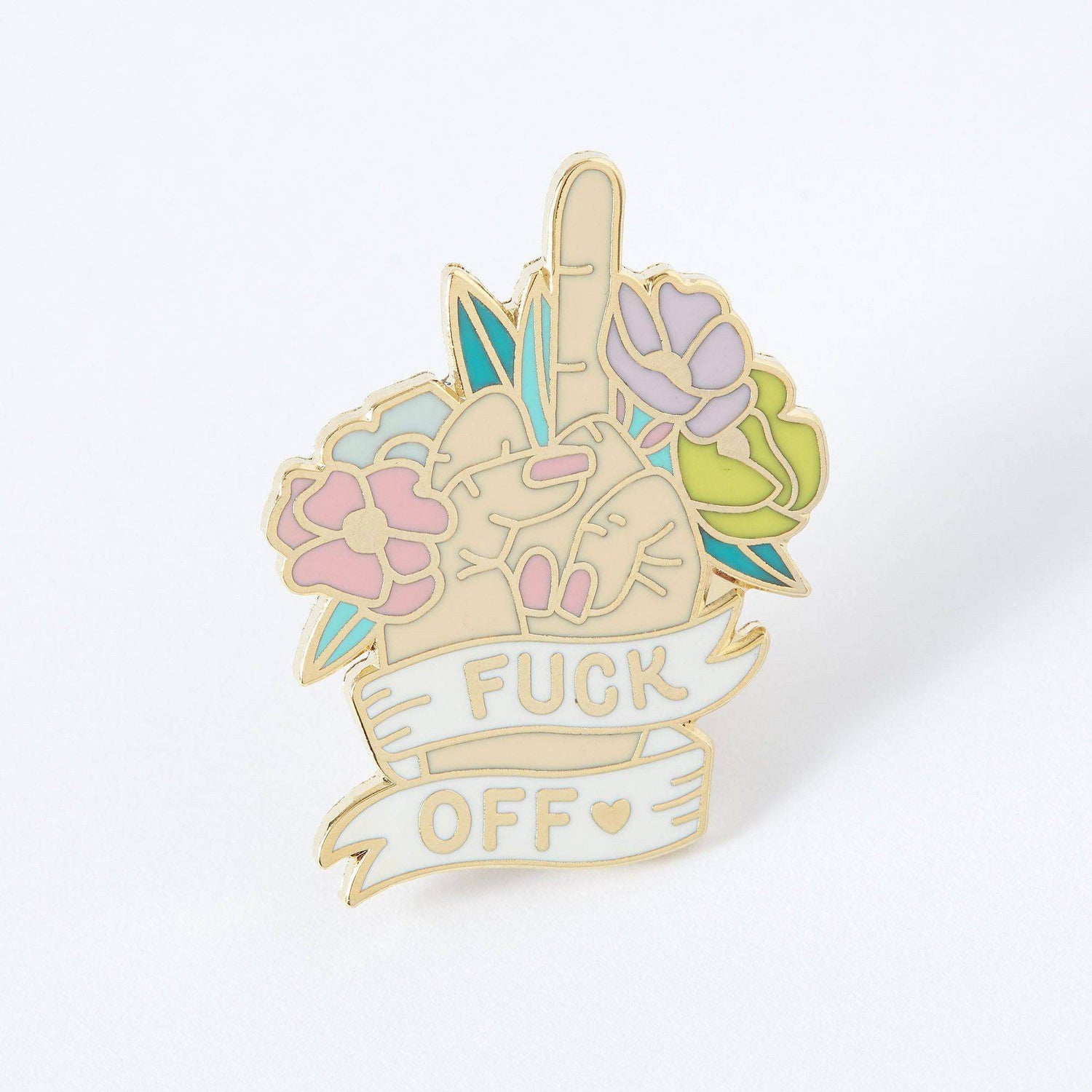 Punky Pins Fuck Off Enamel Pin