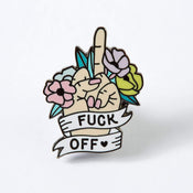 Punky Pins Fuck Off Enamel Pin