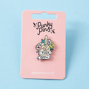 Punky Pins Fuck Off Enamel Pin