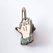 Punky Pins Fuck Politeness Enamel Pin