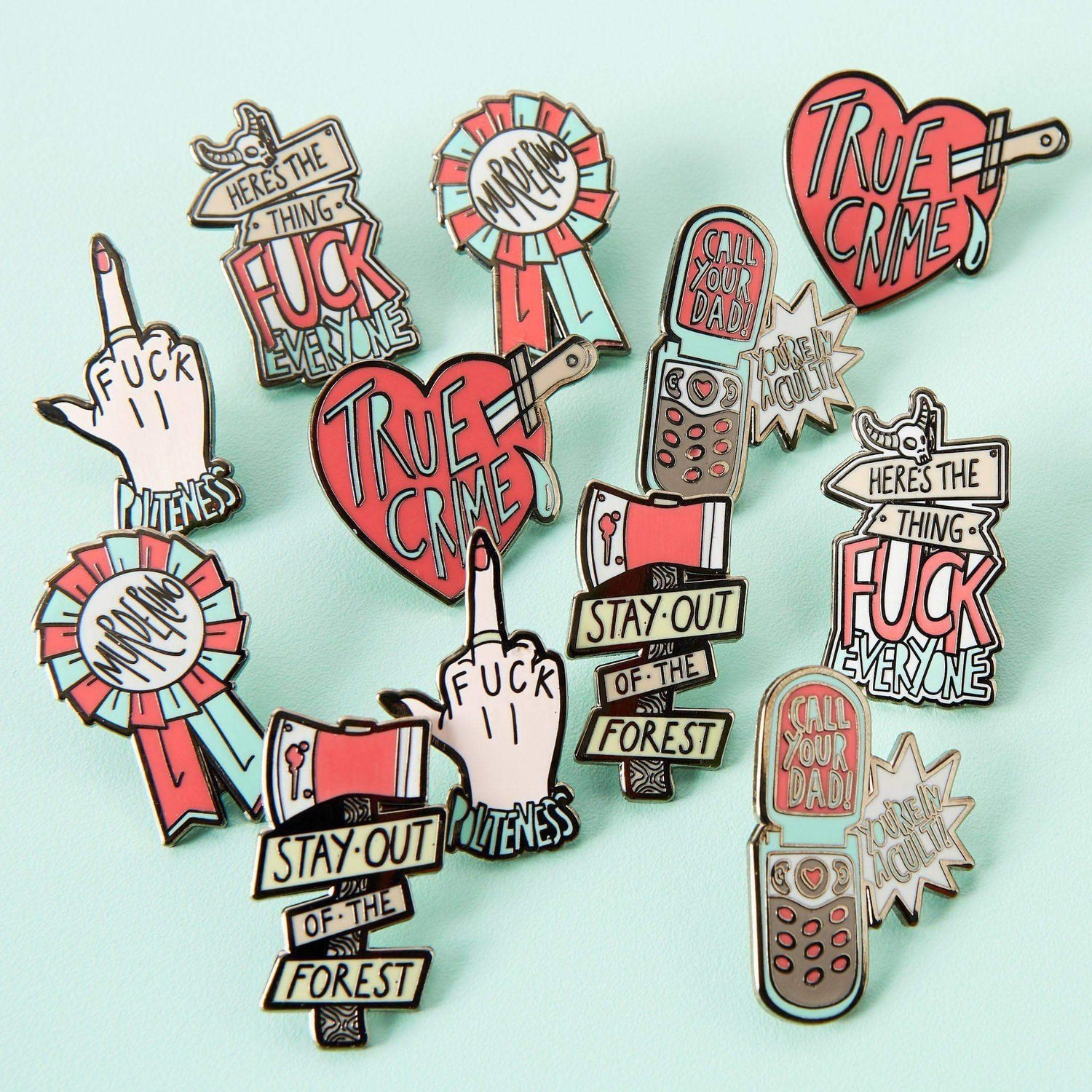 Punky Pins Fuck Politeness Enamel Pin