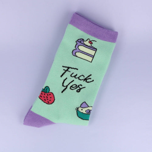 Fuck Yes Cake Socks