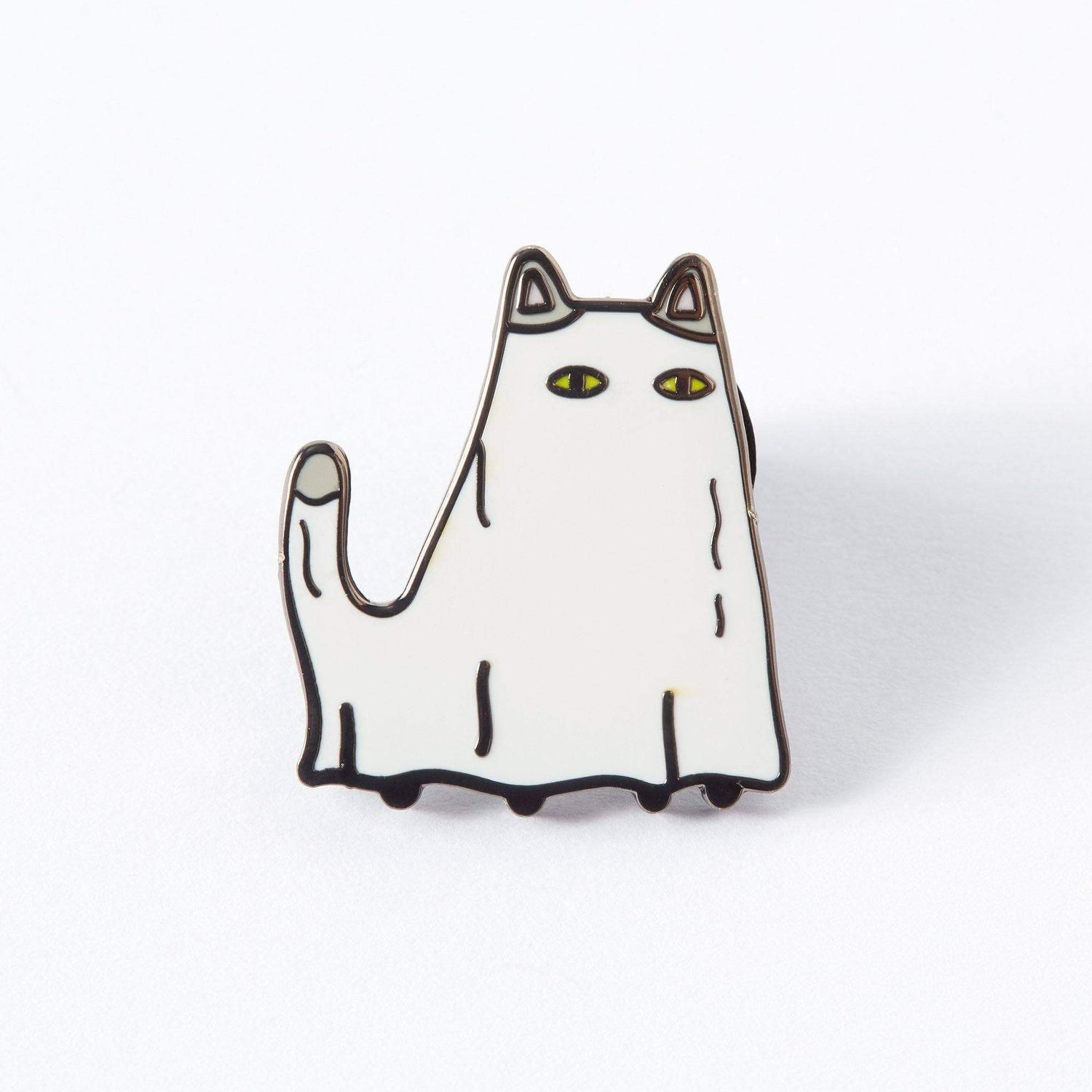 Punky Pins Ghost Cat Enamel Pin