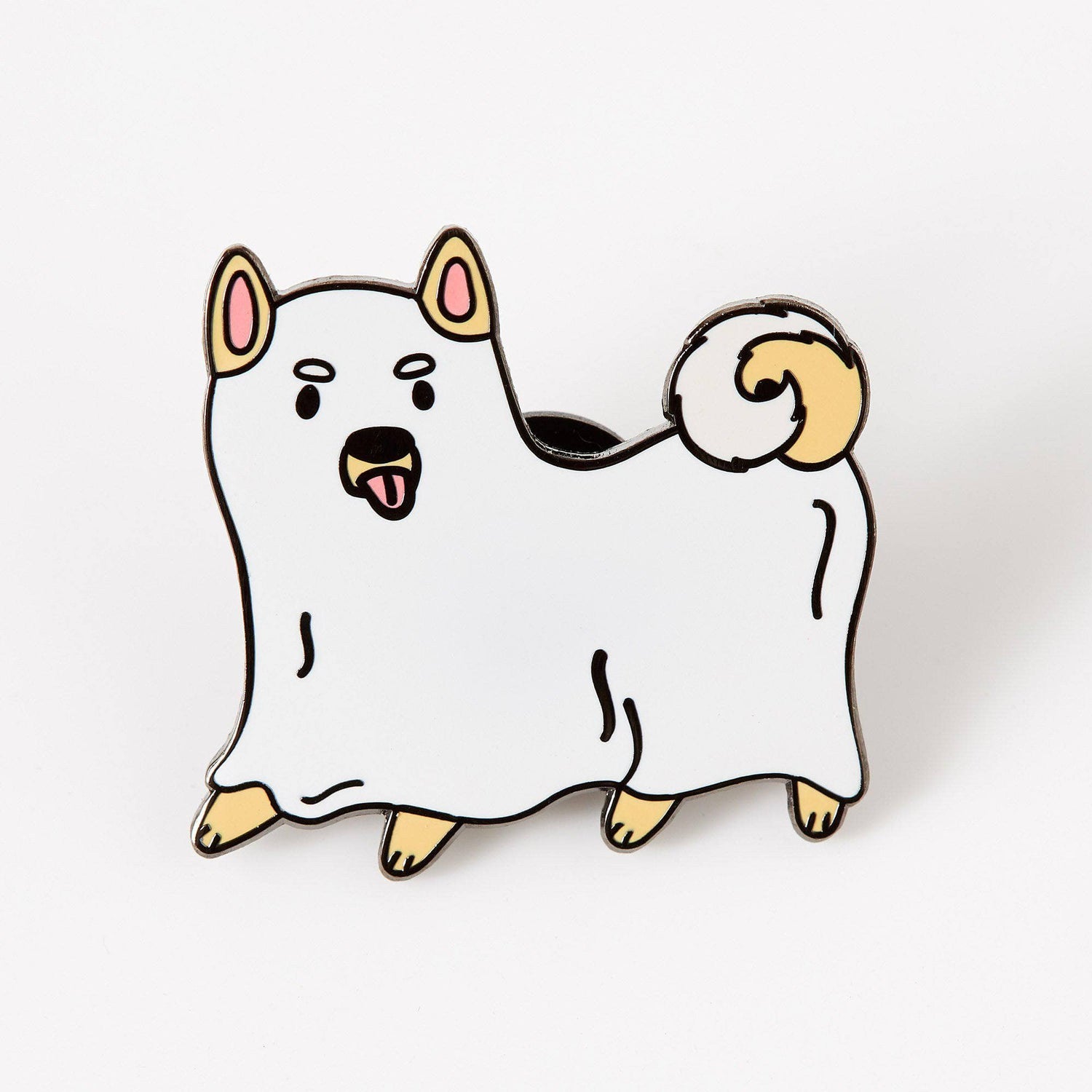 Punky Pins Ghost Dog Enamel Pin