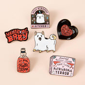 Punky Pins Ghost Dog Enamel Pin