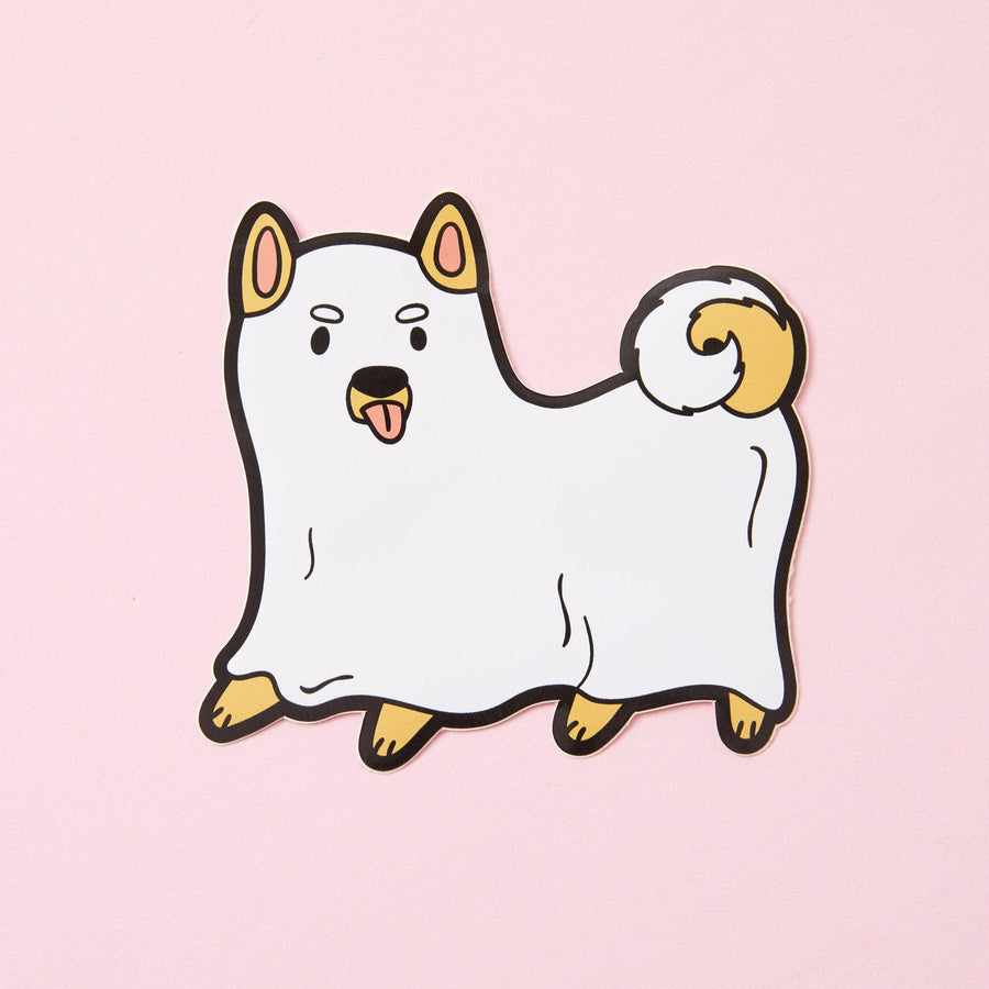 Punky Pins Ghost Dog Vinyl Sticker