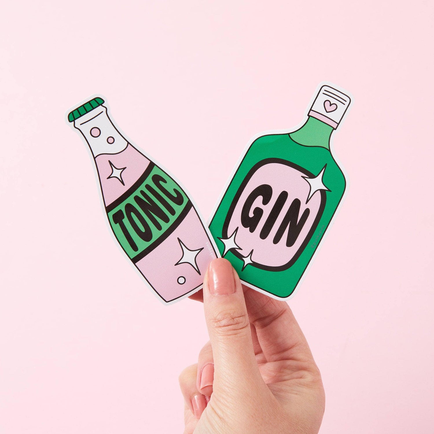 Punky Pins Gin & Tonic 2x Vinyl Sticker Pack