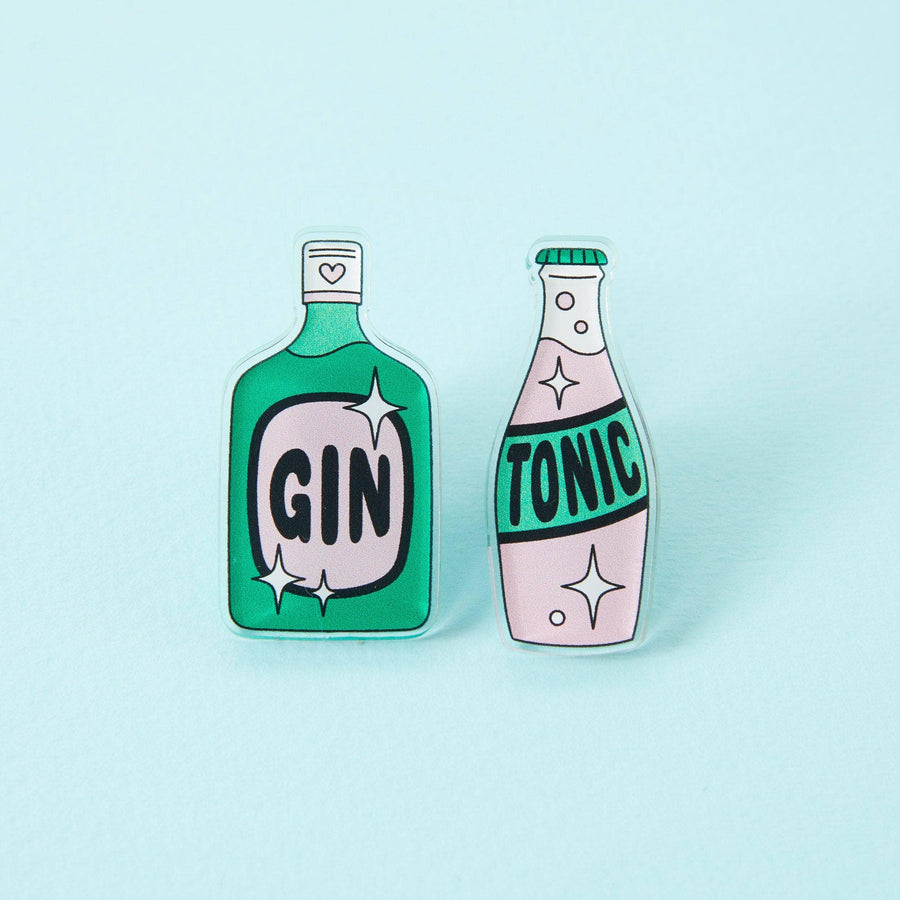 Punky Pins Gin & Tonic Acrylic Pin Pair