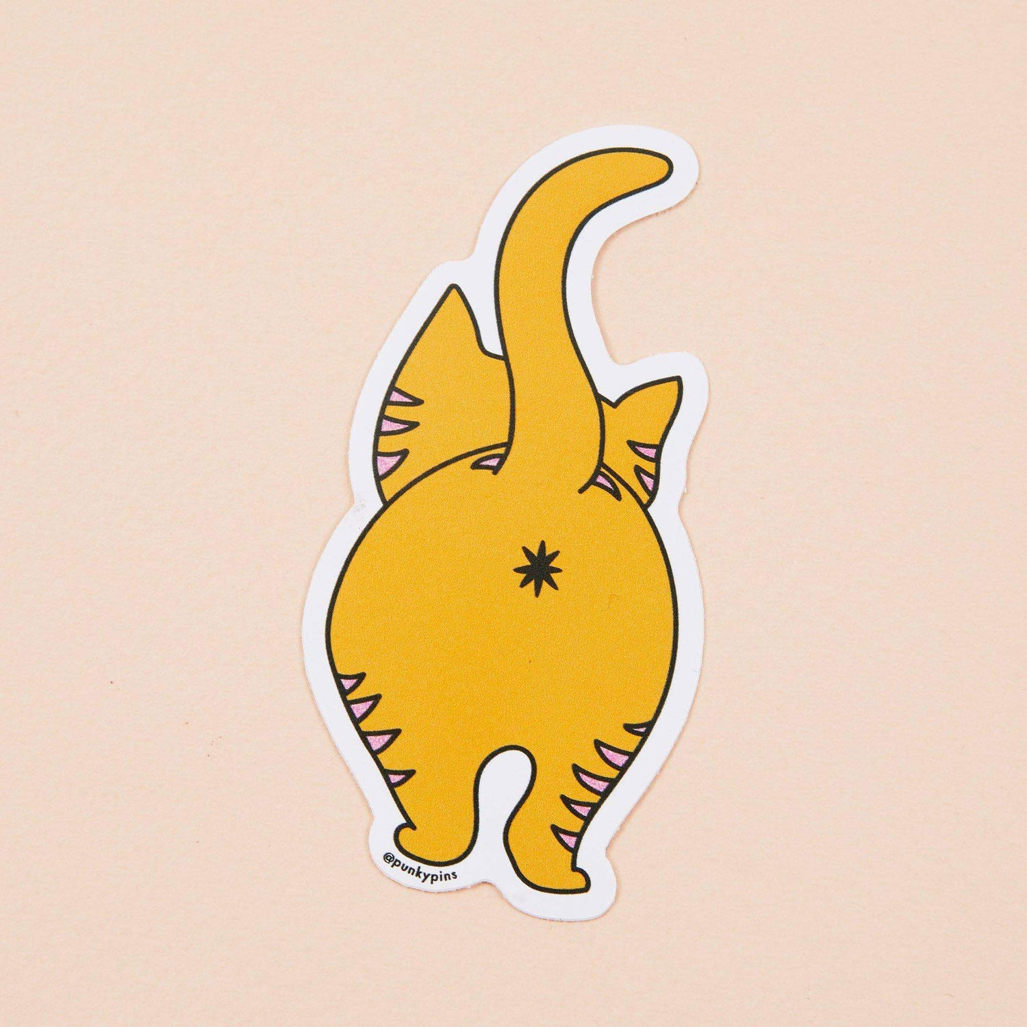 Punky Pins Ginger Cat Vinyl Sticker