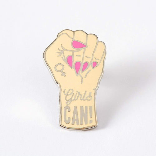 Punky Pins Girls Can Enamel Pin