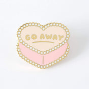 Punky Pins Go Away Enamel Pin