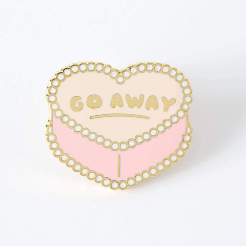 Punky Pins Go Away Enamel Pin