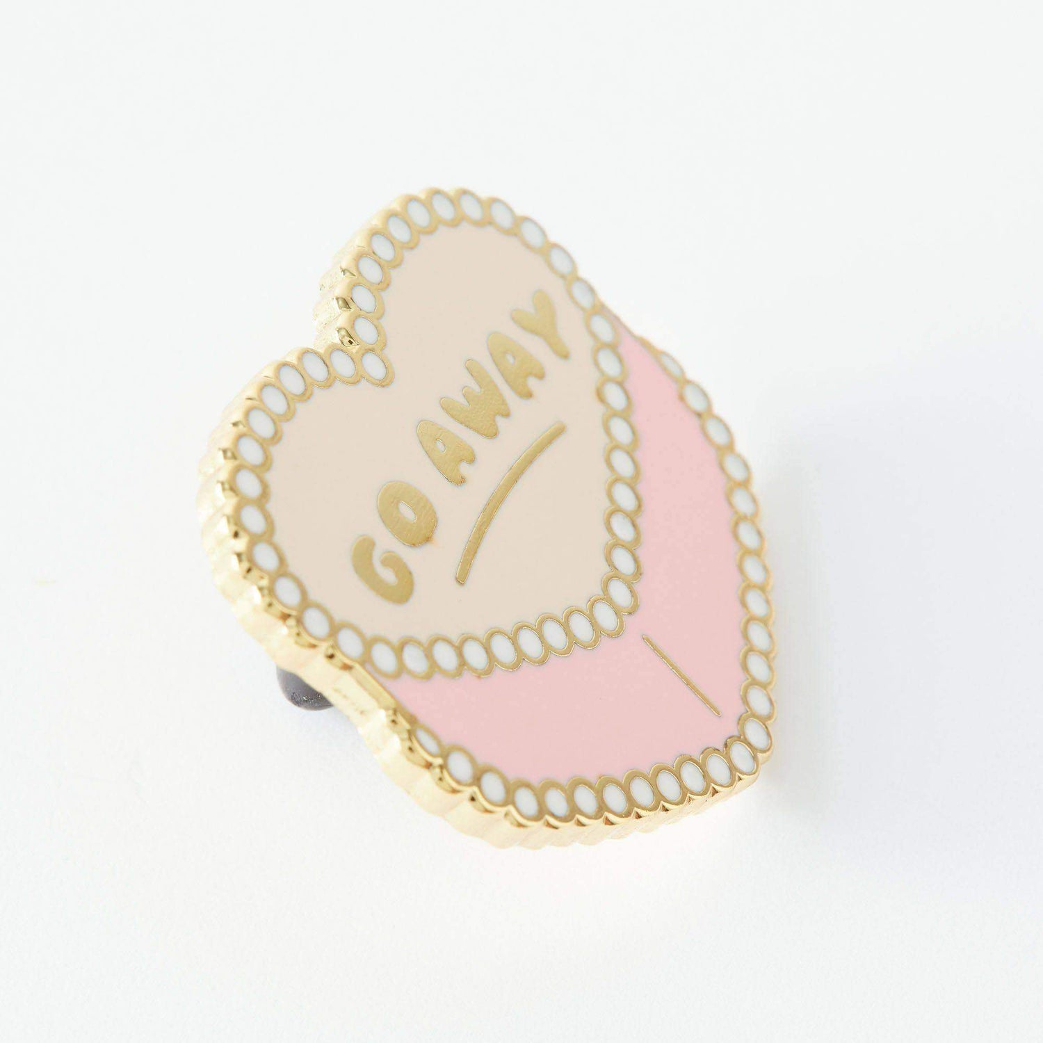 Punky Pins Go Away Enamel Pin